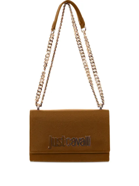 Just Cavalli logo-plaque crossbody bag Brown 79RA4BBAZS766
