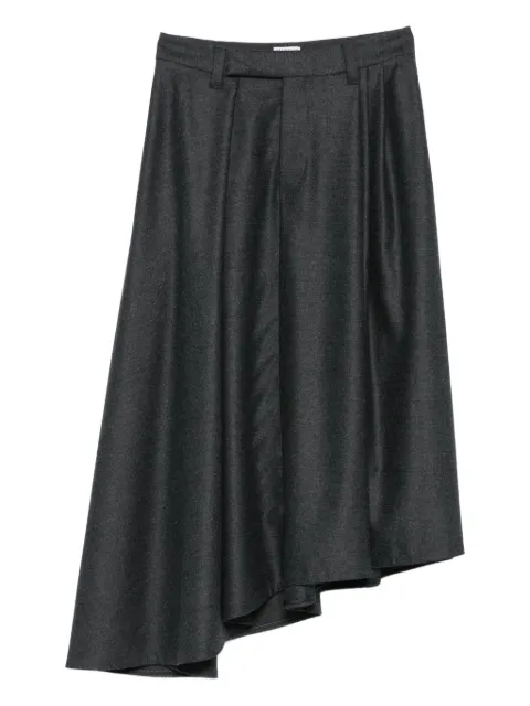 Brunello Cucinelli pleated asymmetric skirt Grey ME226G3914C004