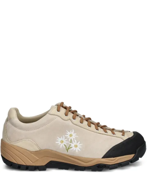 Diemme Movida Stella Alpina flower-embroidered suede sneakers Neutrals DI25SPMOMF06X055CRE