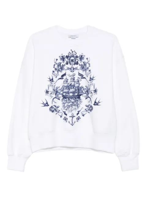 Alexander McQueen graphic-print sweatshirt White 840047QZAPE