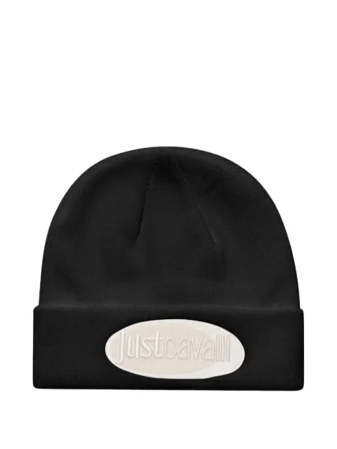 Just Cavalli logo-embroidered beanie Black 79RAZK04ZG415