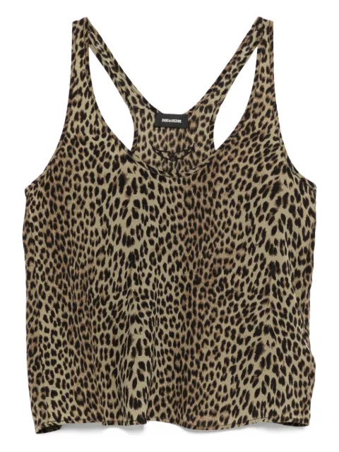Zadig&Voltaire leopard-print top Green WWTO01997