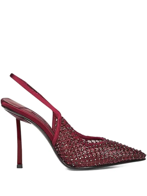 Le Silla 100mm Gilda crystal-embellished slingback pumps Red 2299U090P1PPSAS