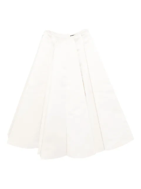 A.W.A.K.E. Mode satin panelled skirt White PF25S03P02