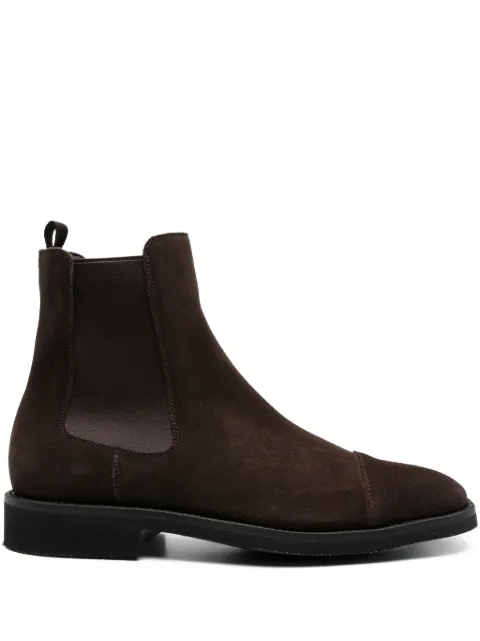 TOM FORD elastic-panel suede boots Brown J1552LCL422N