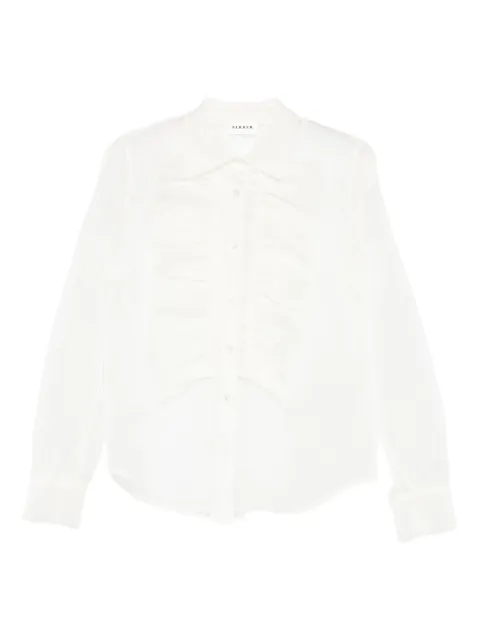 P.A.R.O.S.H. ruffled silk shirt White D381261SORGENTE25