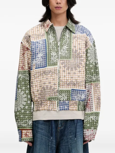 RHUDE patchwork jacket Neutrals RHSS25JA01450