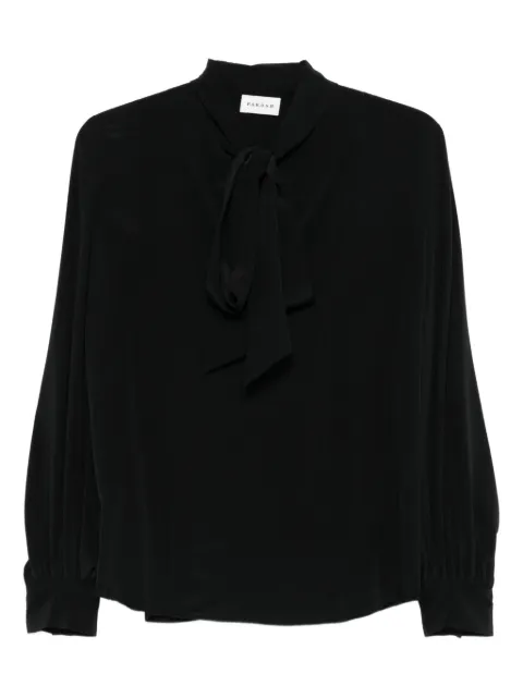 P.A.R.O.S.H. bow-neck long-sleeve blouse Black D313050SEWASH