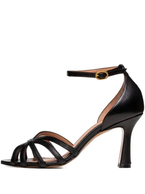 Poche Paris 80mm Lilou ankle-strap sandals Brown FWLILOU800250