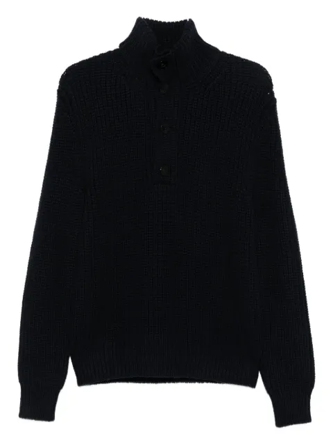 TOM FORD high-neck sweater Blue KTL006YMW090