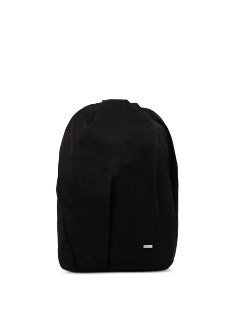 Ader Error pleated zip-fastening backpack Black BN01FWBA0201BK