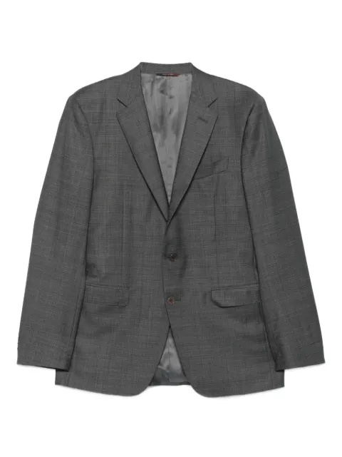 Canali three-button check suit Grey 1922093AA02524