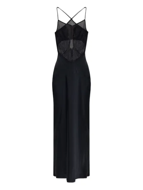 IRO lace-insert midi slip dress Black WP33BORRA