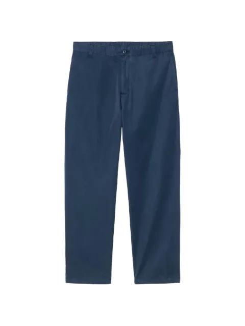 Carhartt WIP logo-patch trousers Blue I033128