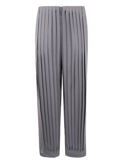 Giorgio Armani pleated silk trousers Grey GW001972TE10814