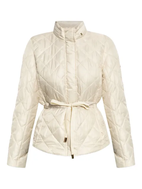 Michael Michael Kors quilted belted jacket Neutrals MT520IB3SB