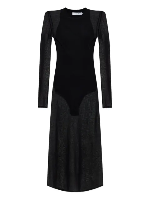 IRO Emala sheer-paneled dress Black WP33EMALA