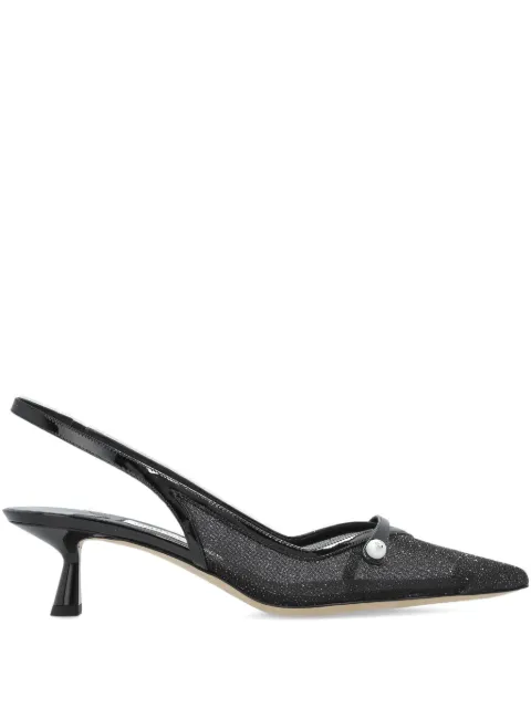 Jimmy Choo 45mm Amita slingback pumps Black AMITA45JVV