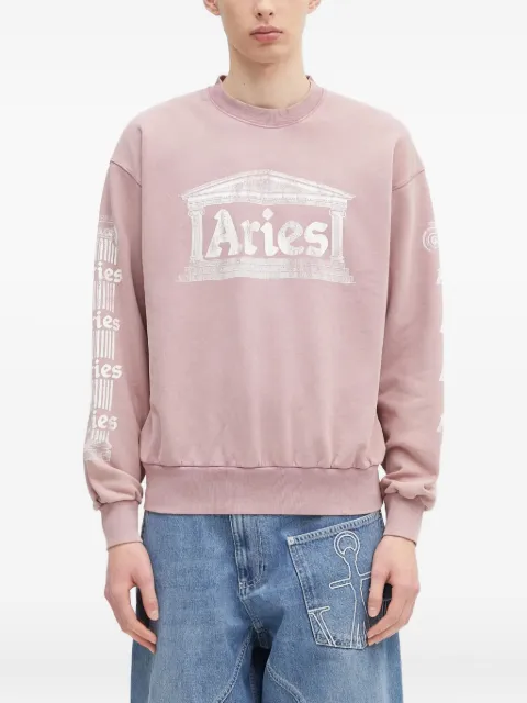 Aries temple-print sweatshirt Pink AR2003303