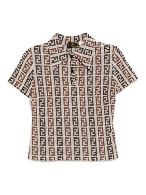 Fendi Pre-Owned 1990-2000s short sleeve top zucca Brown 185970