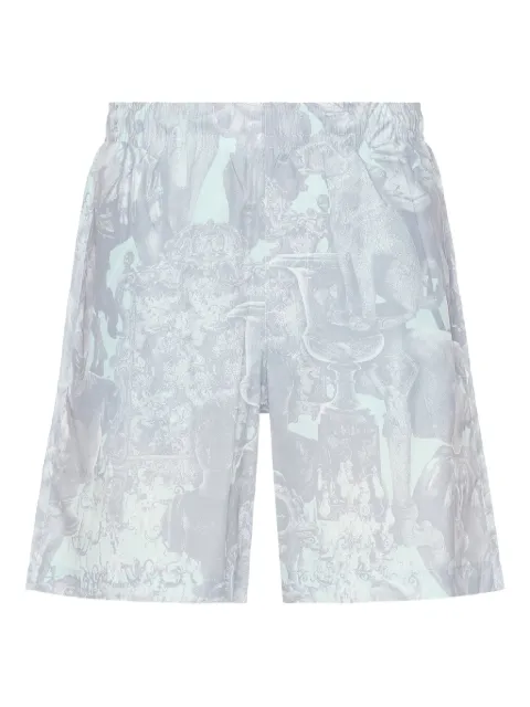 Givenchy statue-print swim shorts Grey BMA01L15WE474