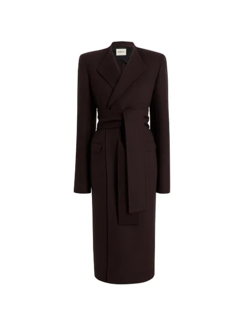 KHAITE belted wrap coat Brown 7139547950