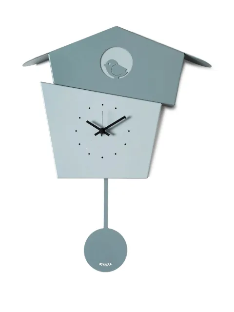 Arti & Mestieri birdhouse pendulum clock (45cm x 36cm) Blue 0OR5013C265