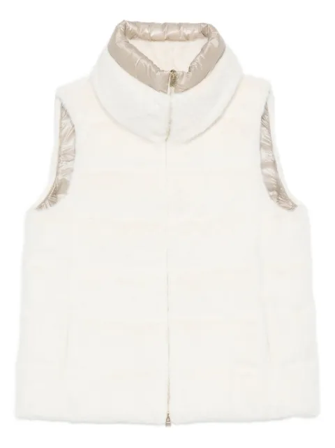 Herno faux-fur sleeveless gilet White PI002122D12630