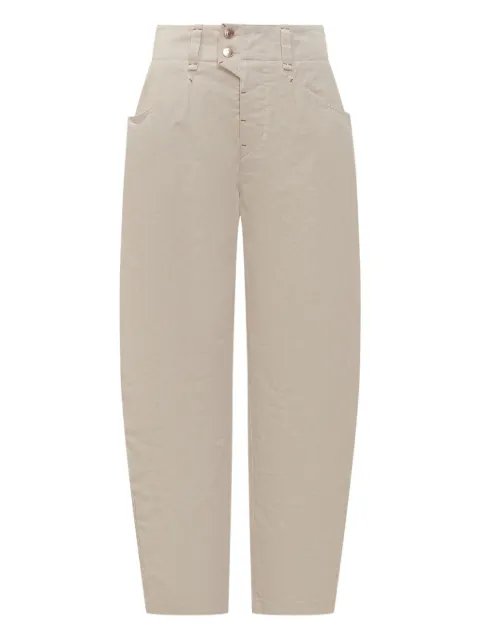 ISABEL MARANT Oumaya high-waisted pocket trousers Neutrals PA0574FAC3G02I
