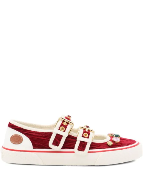 Valentino Garavani Dollyboard embellished sneakers Red WS0LH6MDE