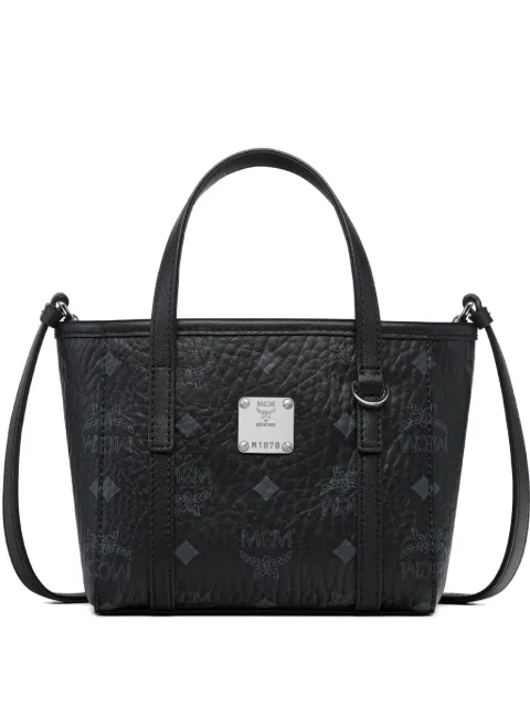 MCM mini Toni top-zip tote bag Black MWPFSMT03BK