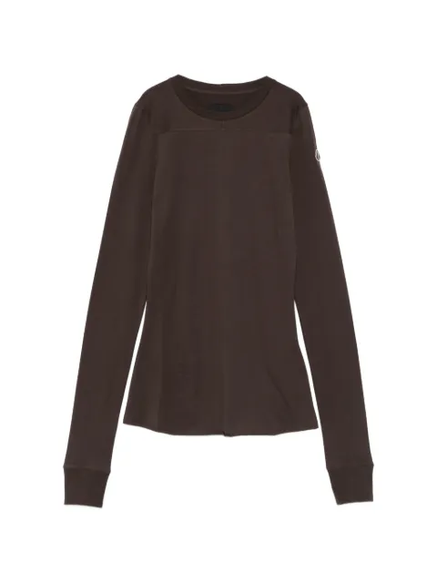Moncler x Rick Owens long-sleeve T-shirt Brown MU01F8D0189AHD