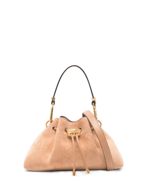 Jimmy Choo small Cinch suede tote bag Neutrals CINCHSMALLSUETOFFEEGOLD