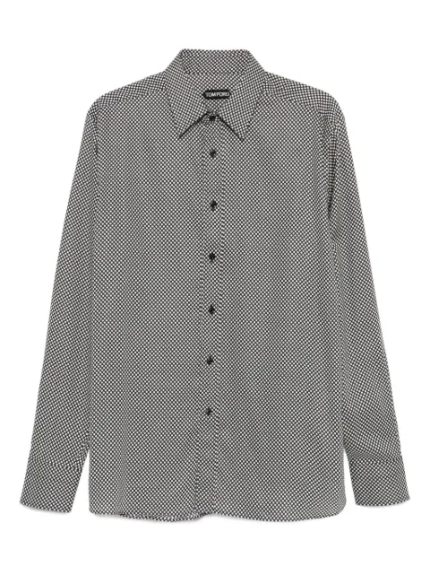 TOM FORD polka dot-pattern shirt Black HRN001FMT060