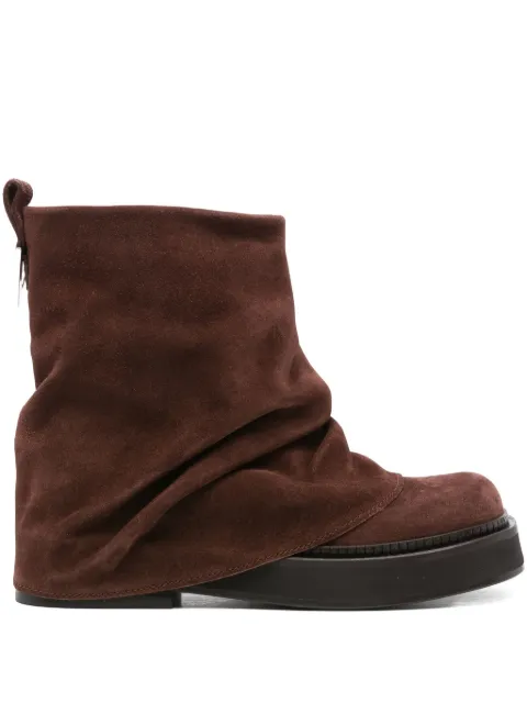The Attico slouchy suede boots Brown 251WSH00832LBT040AA
