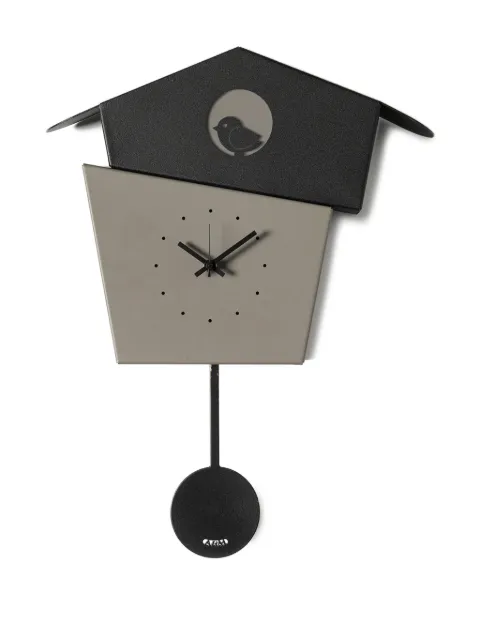 Arti & Mestieri birdhouse pendulum clock (45cm x 36cm) Black 0OR5013C360