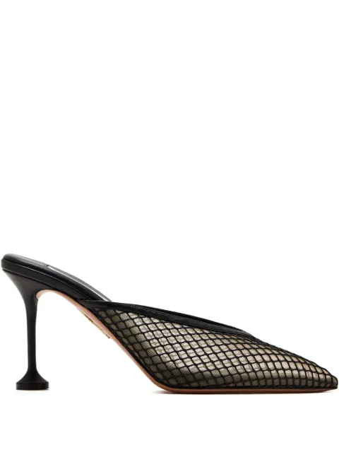 Aquazzura 85mm Bisous mesh pumps Black BSMMIDM2NTN
