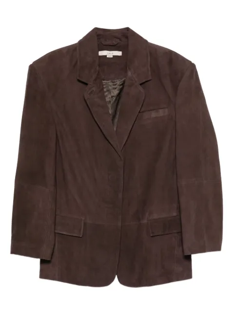 REMAIN suede single-breasted blazer Brown 50299619102910