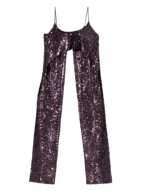Rabanne sequinned sleeveless top Purple 25HCTO204PO0400P541