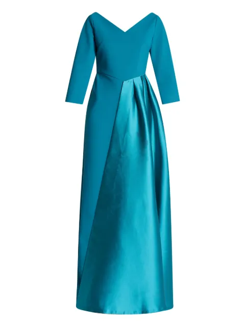 Greta Constantine Percier V-neck gown Blue PERCIER