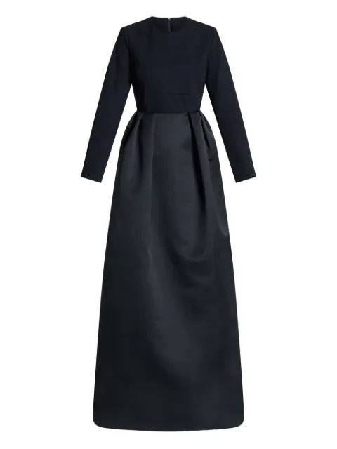 Greta Constantine Santi long-sleeved maxi dress Black SANTI