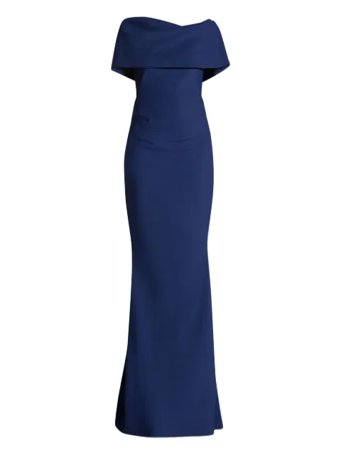 Greta Constantine Oseph draped gown Blue OSEPH