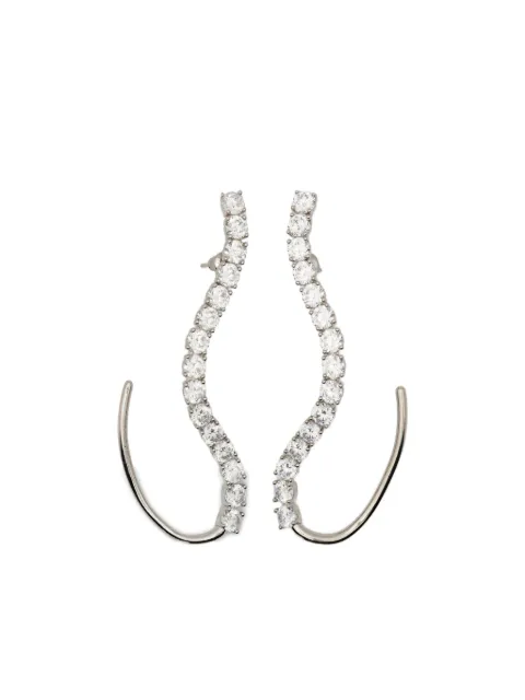 Panconesi curved-effect earrings Silver F25EA014PSLVR