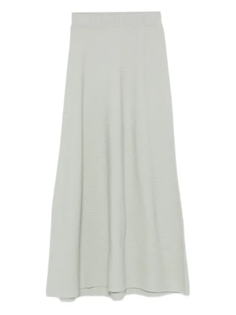 Christian Wijnants Kugo ribbed wool midi skirt Grey KUGO8489