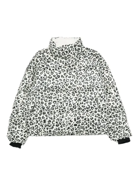 Rossignol leopard-print down jacket White RLOWJ41