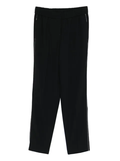 Peserico elasticated-waistband trousers Black A0407201974