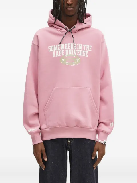 AAPE BY *A BATHING APE® Moonface Logo hoodie Pink AAPSWMB342XXN