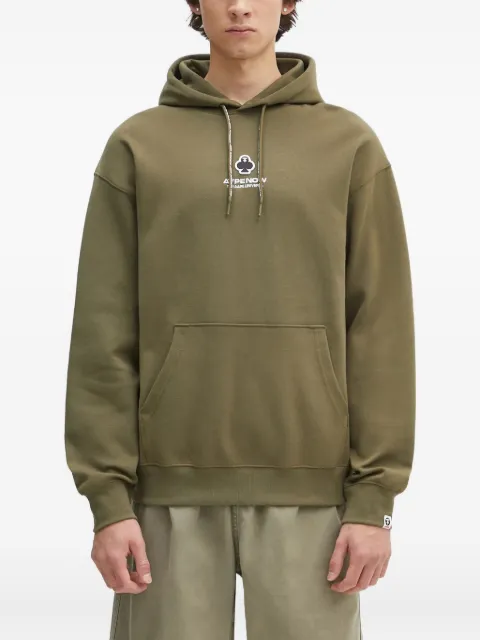 AAPE BY *A BATHING APE® logo-embroidered hoodie Green AAPSWMB323XXN