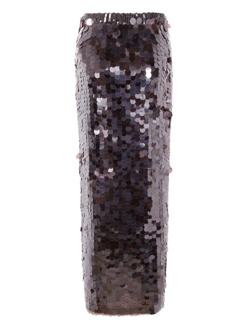 P.A.R.O.S.H. sequin-embellished maxi skirt Black D621541GOO086