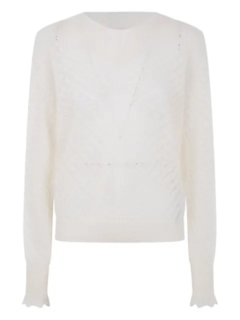 TWINSET open-knit sweater Neutrals 252TP3522